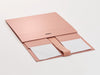 Rose Gold A5 Deep Gift Box Sample Supplied Flat with Ribbon