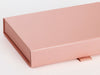 Rose Gold A5 Shallow Gift Box Ribbon Tab Detail