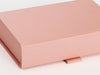 Rose Gold A6 Shallow Gift Box Ribbon Tab Detail