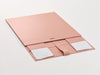 Rose Gold Large Folding Gift Box Supplied Flat with Ribbon