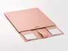 Rose Gold Medium Folding Gift Box Supplied Flat