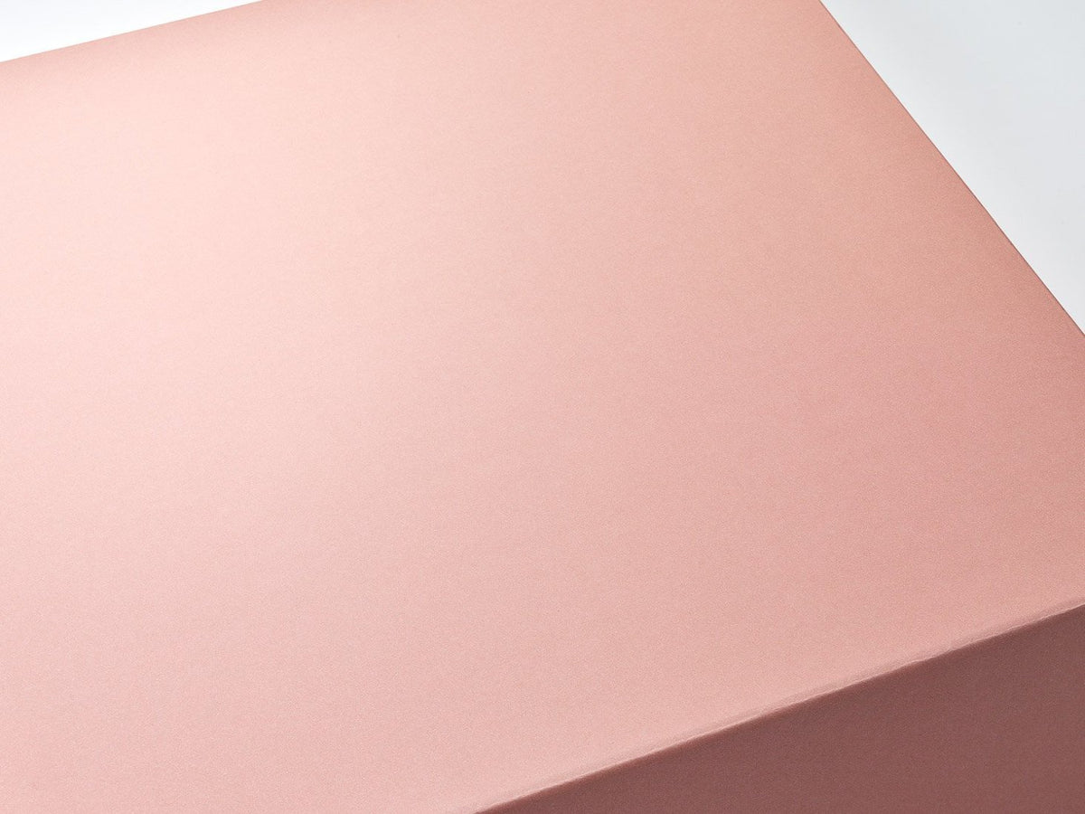 Rose Gold Gift Box Paper Covering Detail