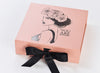 Rose Gold Gift Box with Black Foil Logo