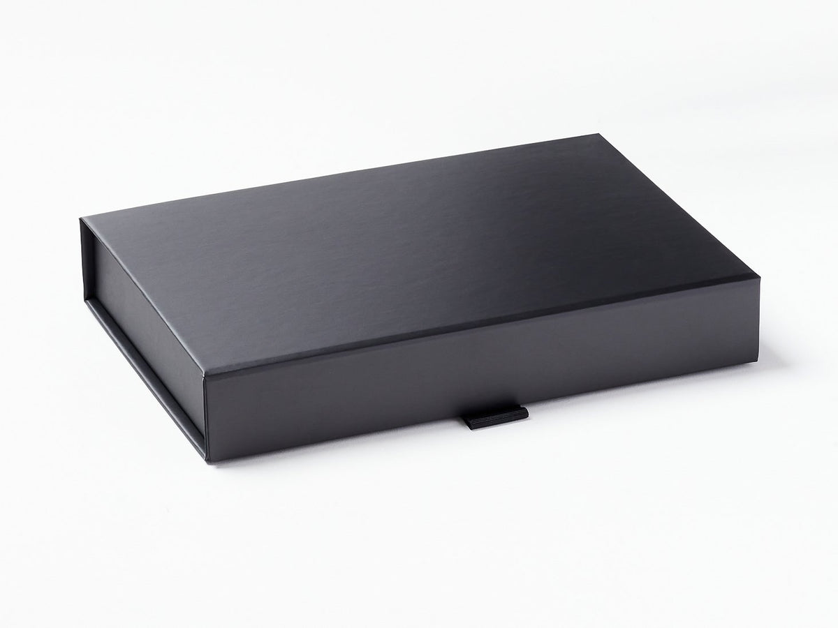 Black A5 Shallow Gift Box Sample Assembled