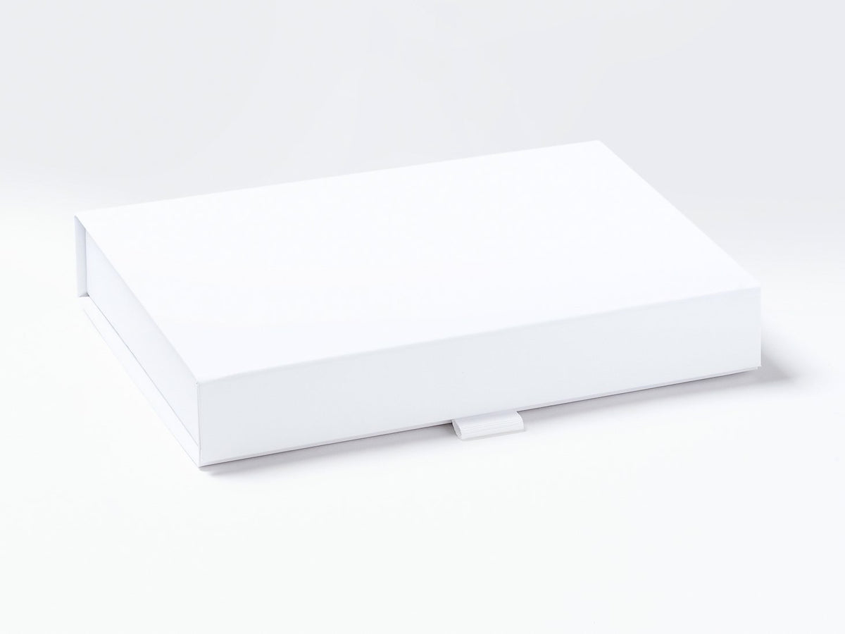 White A5 Shallow Gift Box Sample Assembled