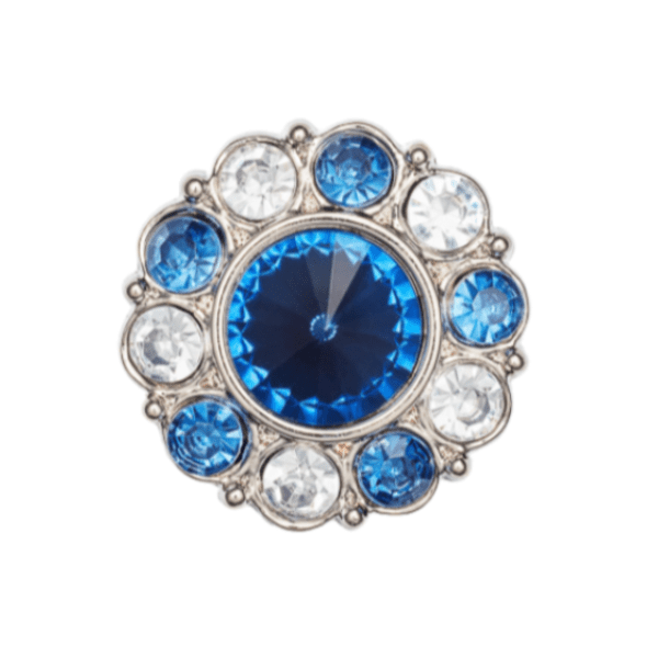 Sapphire and Diamond Gemstone Gift Box Closure Sample