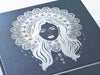Pewter Folding Gift Box with Silver Foil Custom Printed Logo