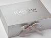 Silver Gift Box Featuring Tone on Tone Silver Foil Logo