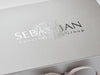 Silver Gift Box with Custom Silver Foil Blocked Logo