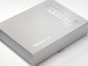 Silver Gift Box Featuring Custom Silver Foil Logo to Lid