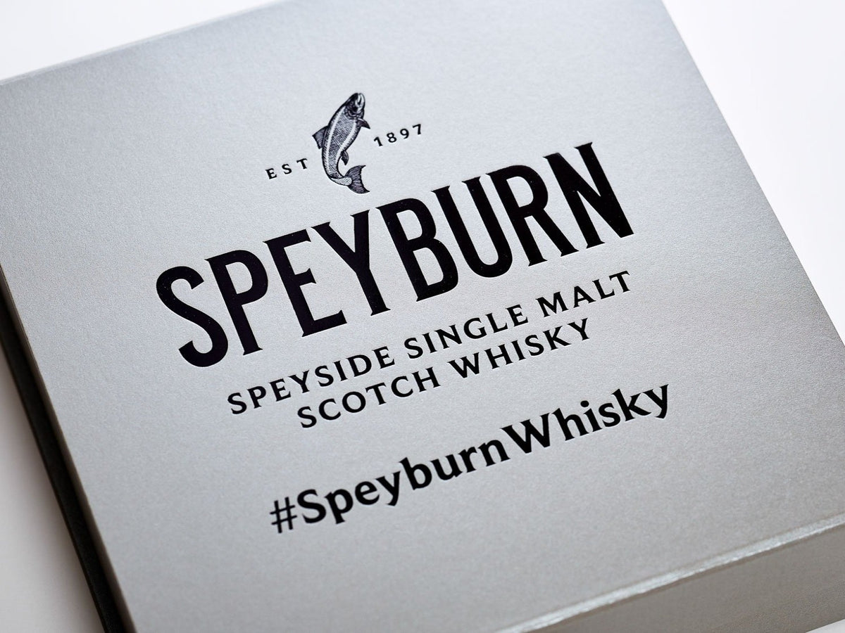 Silver Gift  Box with custom Black Printed Logo design