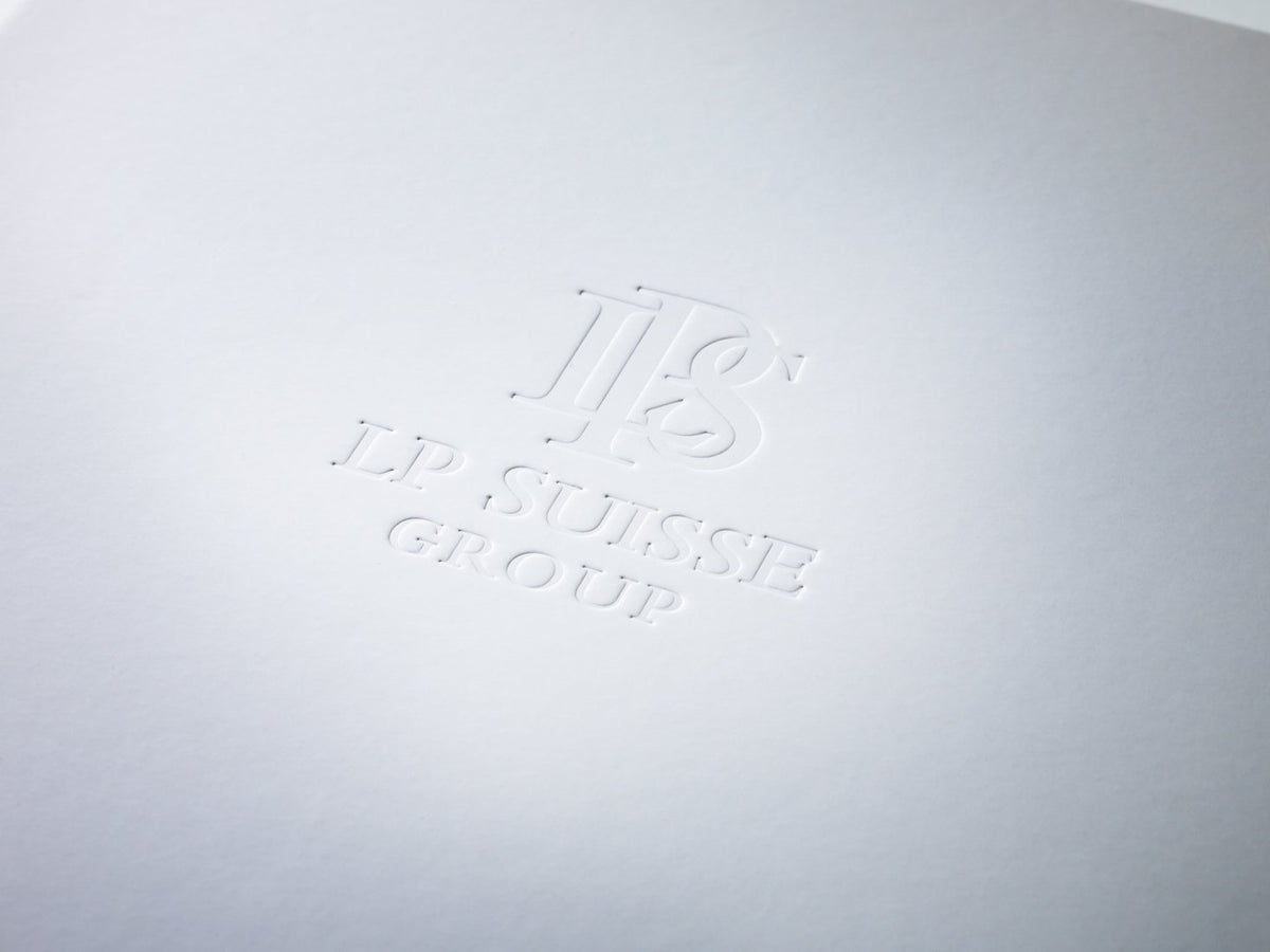 White Folding Gift Box with Custom Debossed logo to Lid