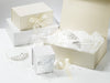Ivory Folding Gift Boxes for Wedding Keepsakes and Bridal Gifts