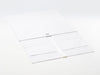 White A3 Deep Gift Box Supplied Flat with Ribbon