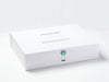 White A3 Shallow with Rainbow Moonstone Closure and White Photo  Frame