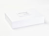White  A3 shallow Gift  Box Featuring White Photo Frame