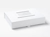 White Photo Frame on Lid of White A4 Shallow Gift Box