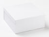 White Medium Lift Off Lid Luxury Folding Gift Boxes with Lid Assembled