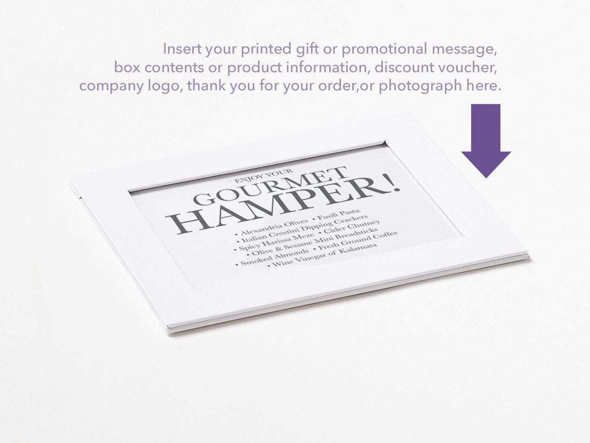 White Photo Frame Assembled with Example of Your Own Printed Insert