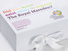 White A5 Gift Box with Custom CMYK Digitally Printed Design