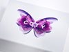 White A5 Deep Gift Box with Custom CMYK Coty Butterfly Design