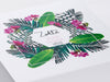 Custom Digitally Printed CMYK Design onto Lid of White Gift Box