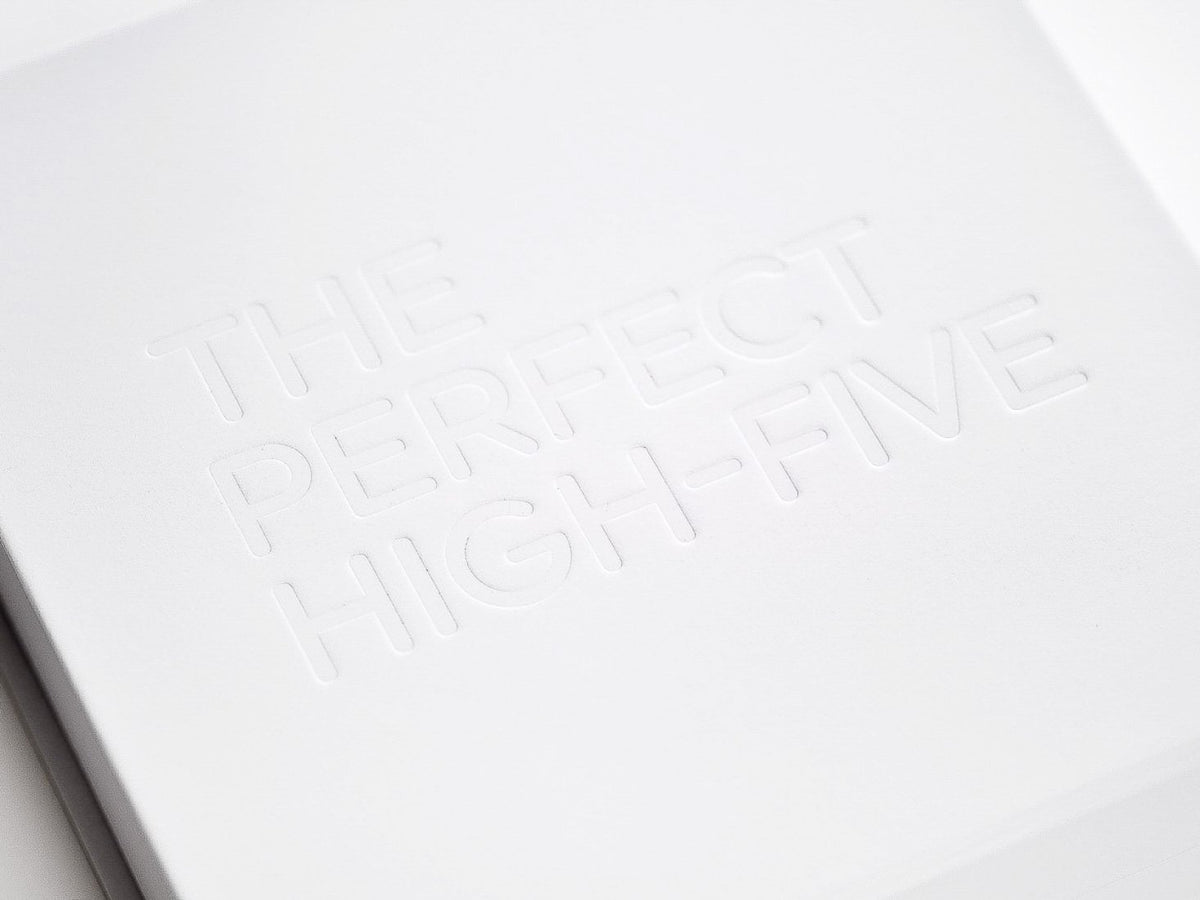 White Folding Gift Box with Custom Debossed Logo