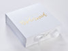 White Folding Gift Box with Personalization by Beau&Bella