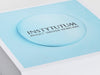 Custom CMYK Digital Print Design to Lid of White Gift Box