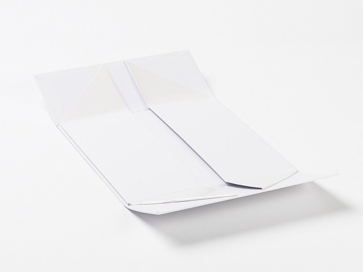 White Lift Off Lid Gift Box Base Shown Part Assembled