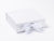 Medium White Changeable Ribbon Gift Box Sample from Foldabox USA
