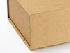 Natural Kraft XL Deep Gift Box Detail from Foldabox USA