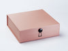 Rose Gold Gift Box Featured with Black Gloss Dome Closure