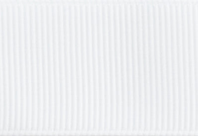 White Grosgrain Ribbon Roll from Foldabox USA